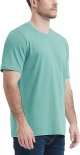Men's Short Sleeve Crew Neck Cotton Tees Summer Casual Solid Shirts Basic
