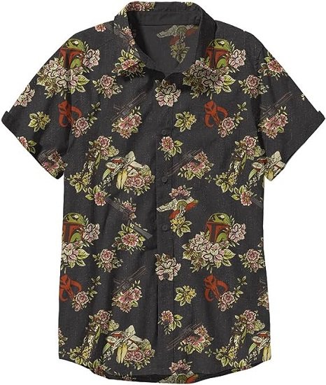 Men's Floral Button Down Shirt