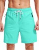 Men's Swim Trunks with Compression Liner with Zipper Pockets